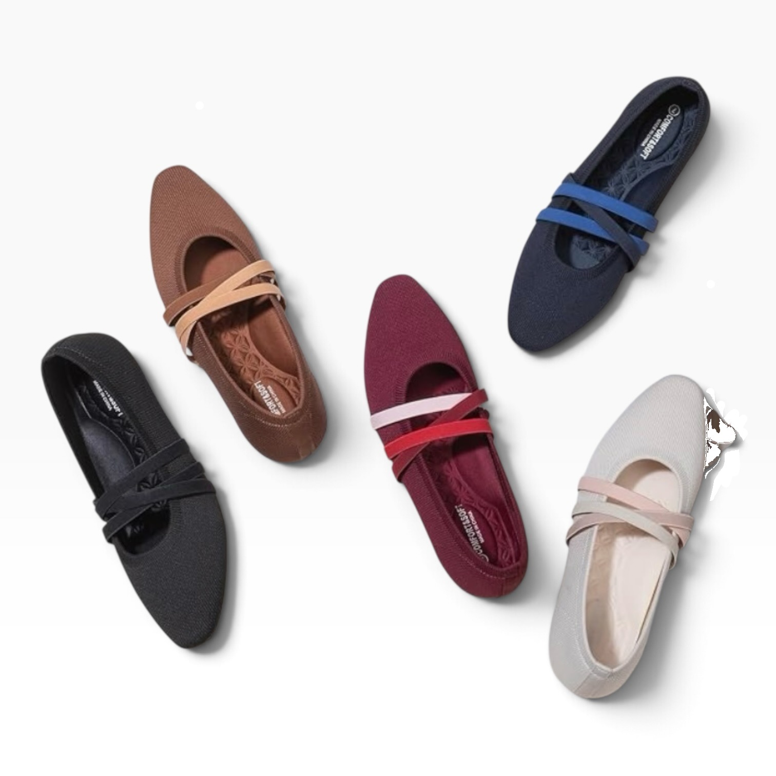 Judy's personal favorite comfortable black fall flat