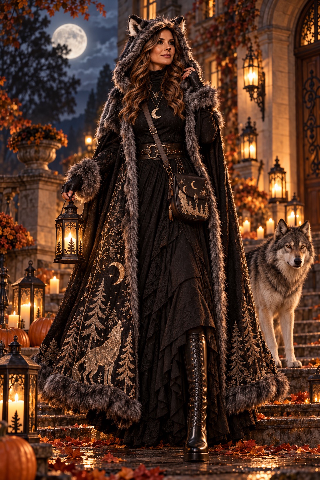 Moonlit Wolf Halloween look