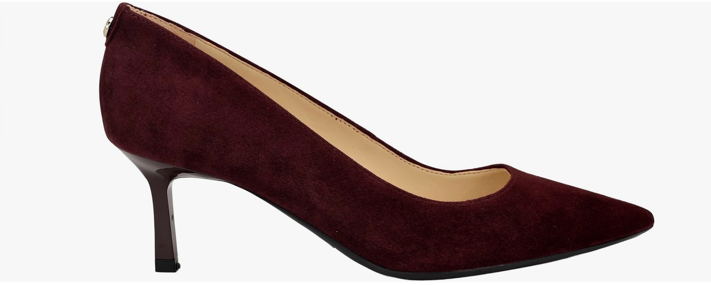 Nine West burgundy suede pointed-toe pumps