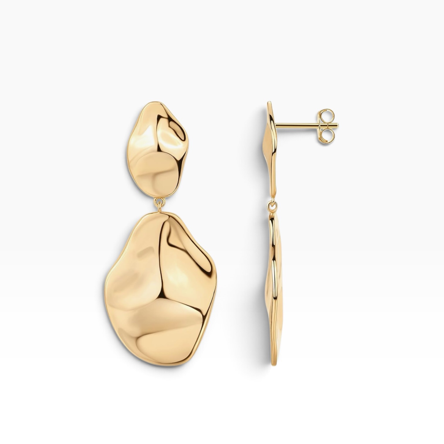 Hammered earrings