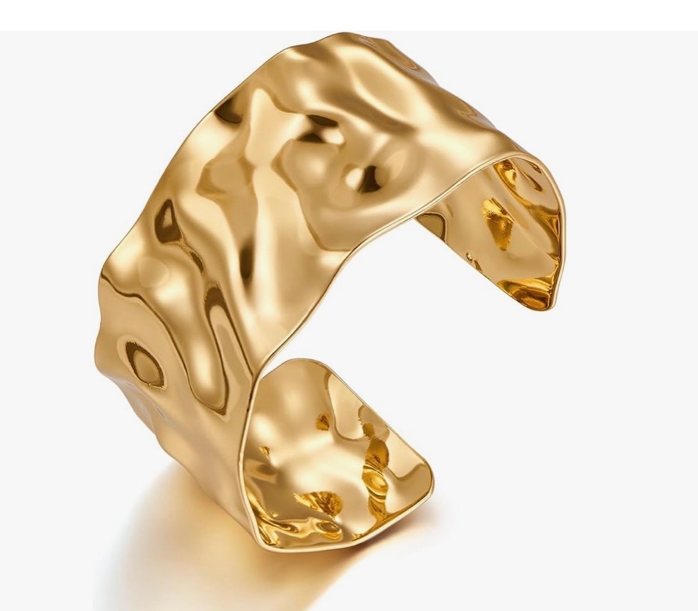 Hammered cuff bracelet