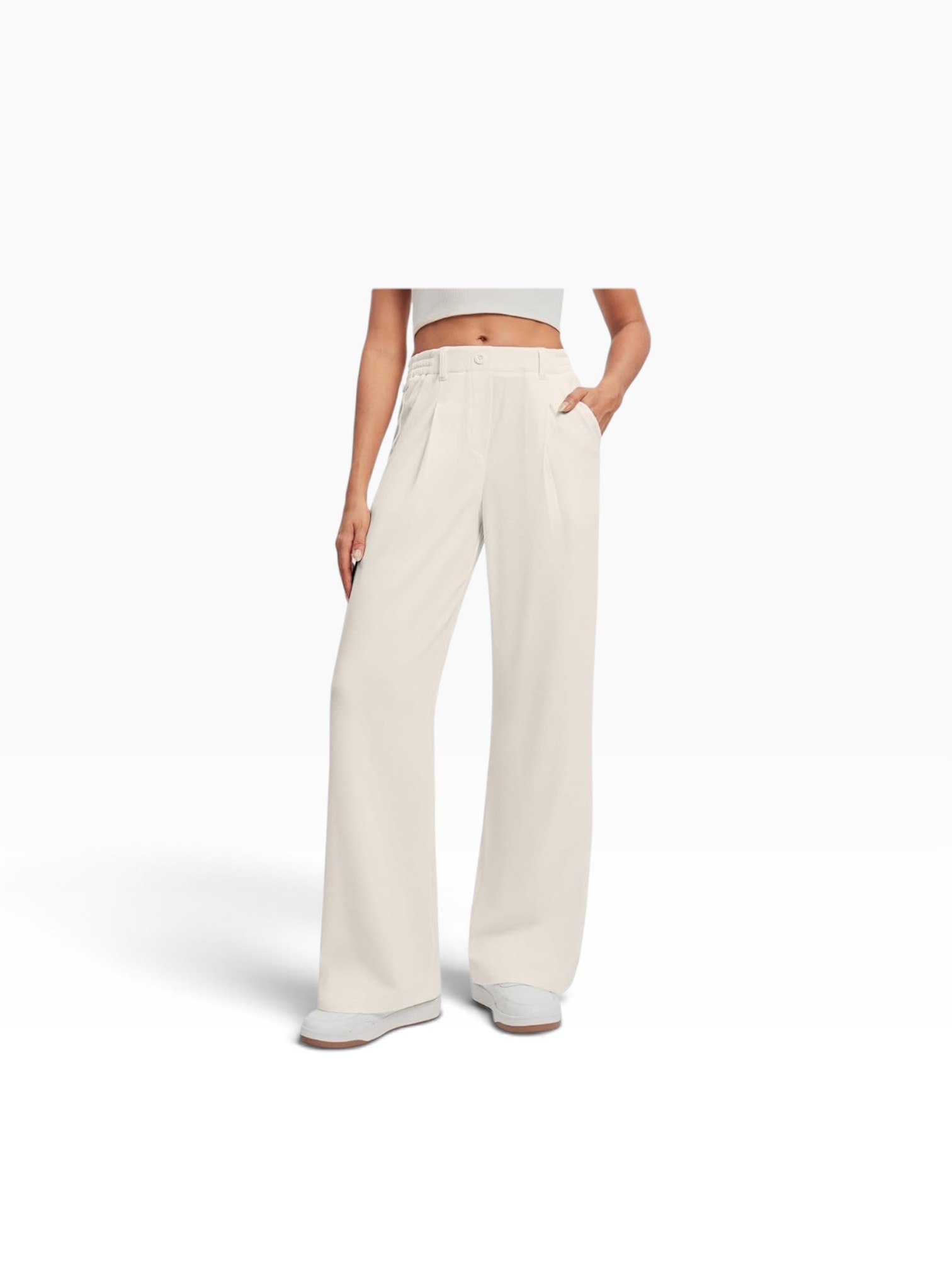 Ivory tailored pants