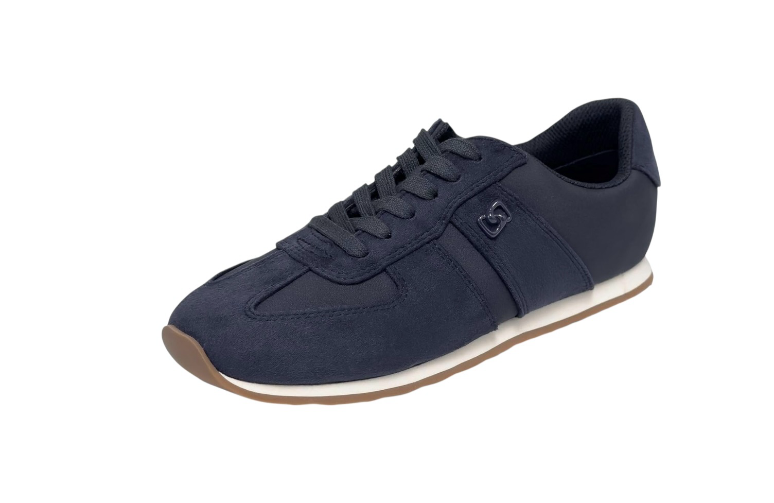 Ferragamo Sophie Gancini navy suede sneaker